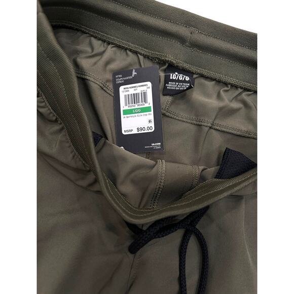 Under Armour Men's Sportstyle Elite Activewear Stretchy Cargo Shorts in Olive - Picture 4 of 7